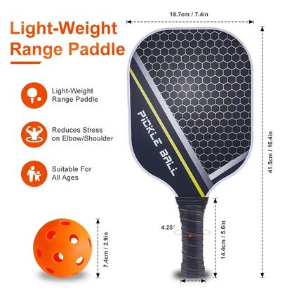 Pickleball Paddles Carbon Fiber Surface Kit USAPA Approved Two Paddles Carry Bag Balls Fall 2025 Durable Control
