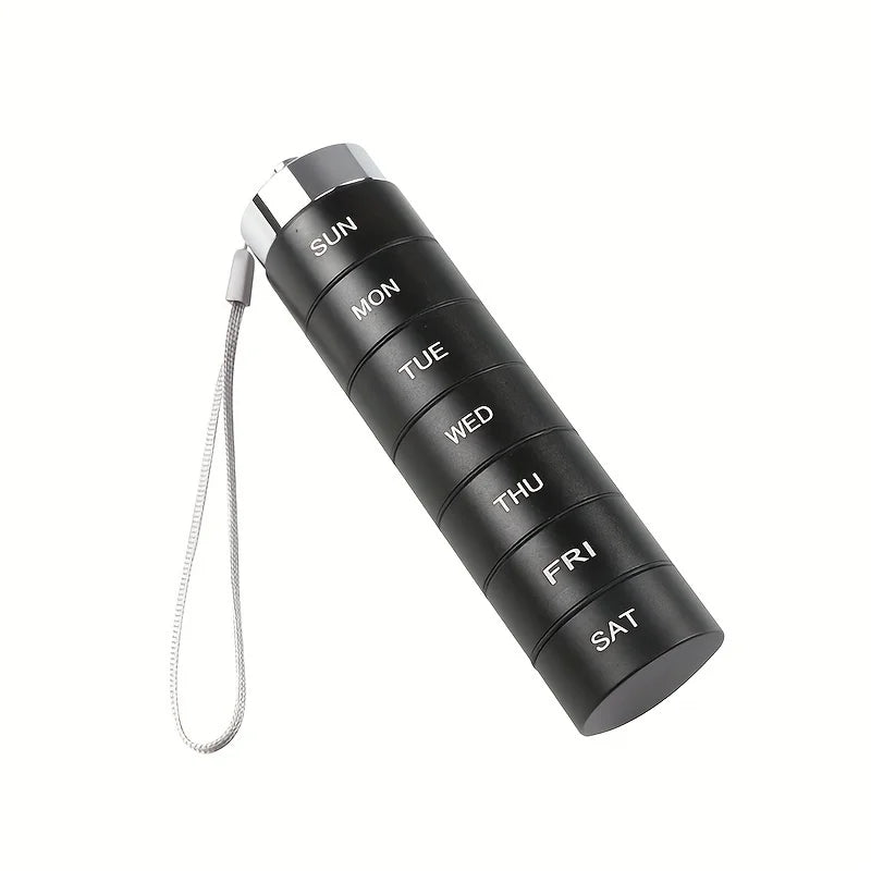 Pill Organizer Metal Travel Pill Box Set – Waterproof, Stackable, Summer Travel 2026