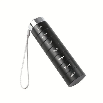 Pill Organizer Metal Travel Pill Box Set – Waterproof, Stackable, Summer Travel 2026