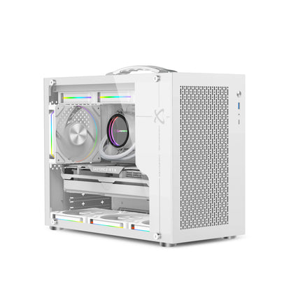 Mini ITX PC Case Transparent Side 240mm Water Cooling