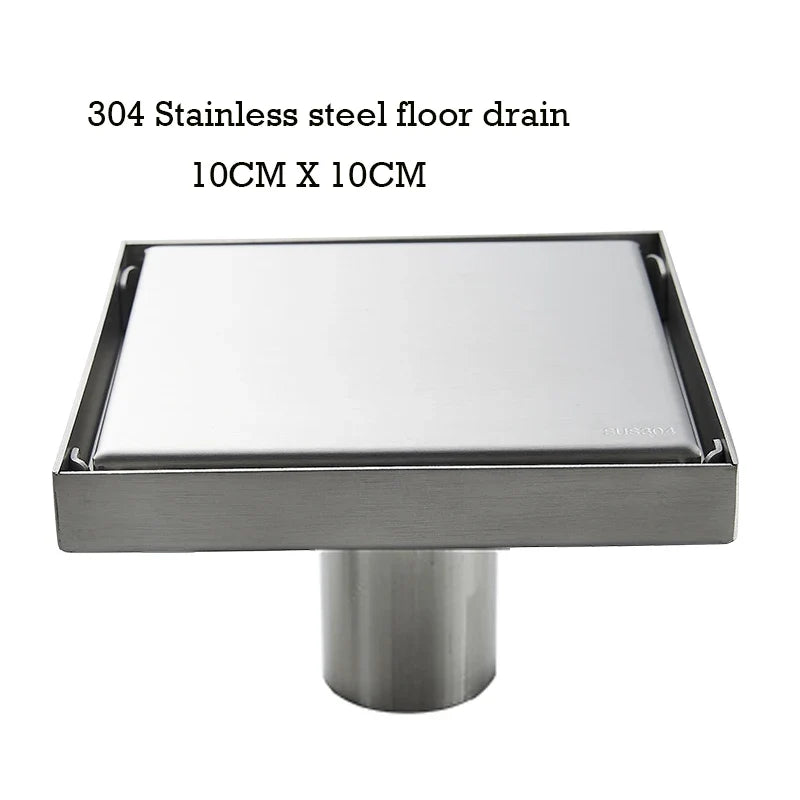 Floor Drain Invisible Square Shower Drain Anti Odor Stainless Steel Easy Clean 2026 Home Renovation Trend