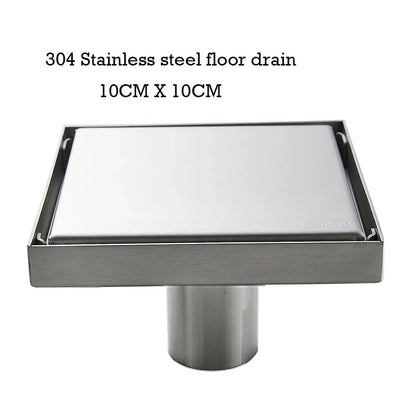 Floor Drain Invisible Square Shower Drain Anti Odor Stainless Steel Easy Clean 2026 Home Renovation Trend
