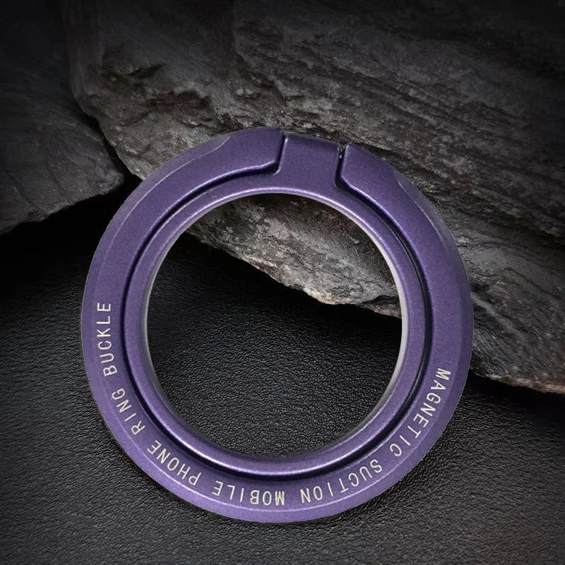 Magnetic iPhone Ring Holder - Foldable Grip Stand & Accessories for Mobile Support