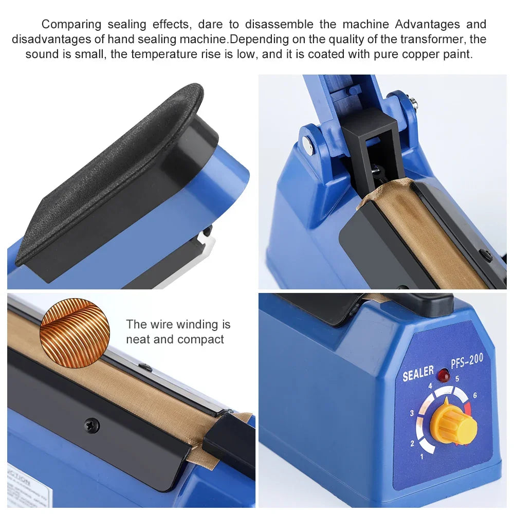 Heat Sealer 8 Inch Handheld Impulse Bag Sealer Compact Packaging Tool Fall 2025 Airtight Food Storage