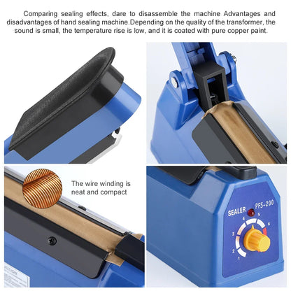 Heat Sealer 8 Inch Handheld Impulse Bag Sealer Compact Packaging Tool Fall 2025 Airtight Food Storage