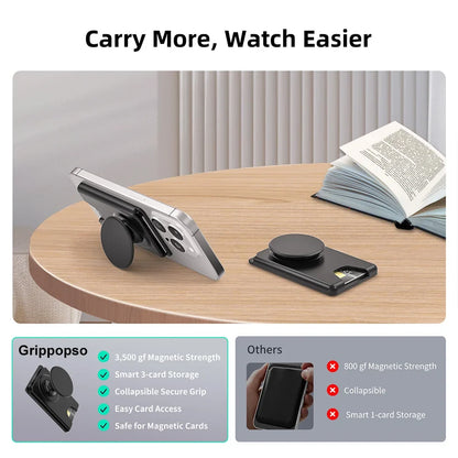 Magnetic Wallet With Expanding Grip For Phones Universal Card Holder Case Anti Scratch And Dustproof Back To School 2026