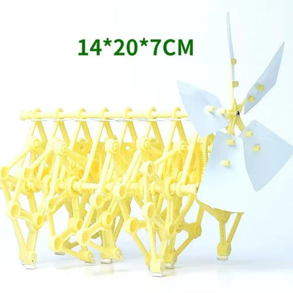 Wind Powered Robot Kit DIY Bionic Walking Toy STEM Experiment Summer 2025 Hands On Non Electric Gift