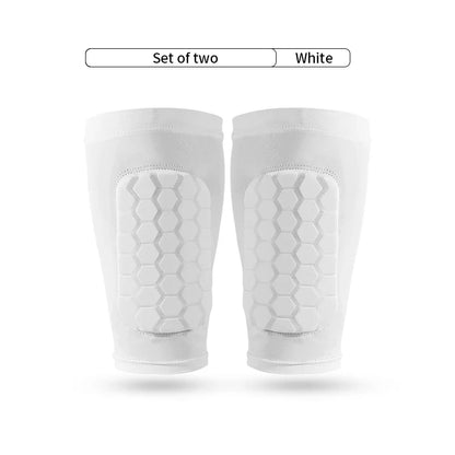 Football Shin Guard Sleeve Covers - Lightweight Elastic Protective Leg Sleeves for Men Women and Teens
