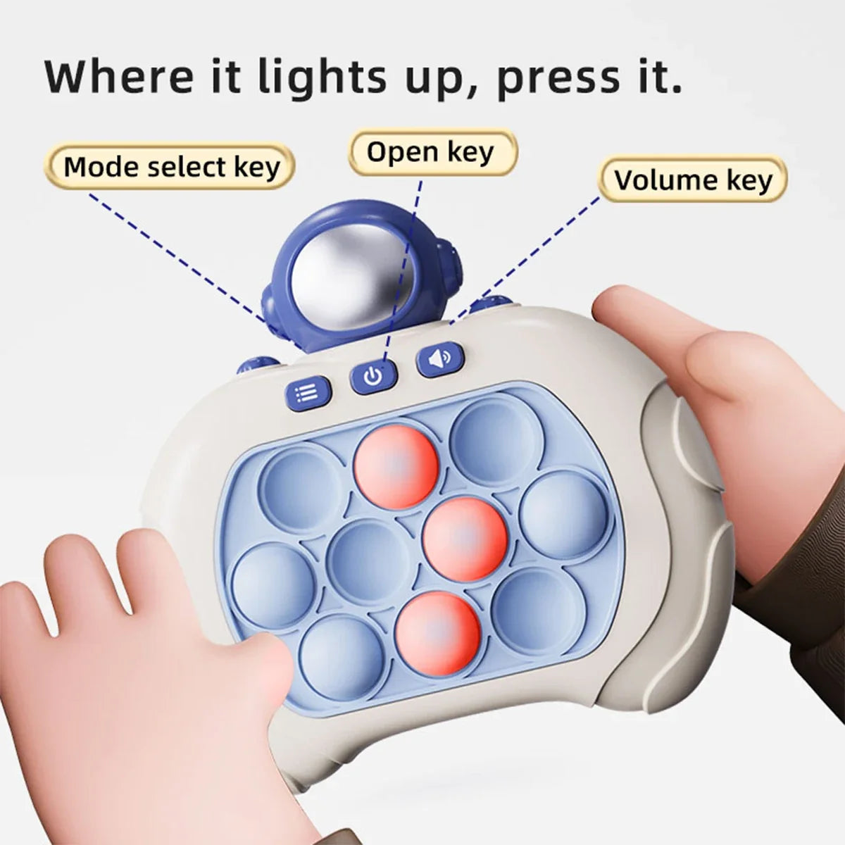 Speed Push Decompression Puzzle Game Console - Engaging Squeeze Toy for Teens and Adults, Develops Coordination and Problem-Solving Skills