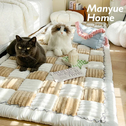 Garden Protective Couch Cover Thicken Plush Sofa Mat Anti-Slip Washable for Pets