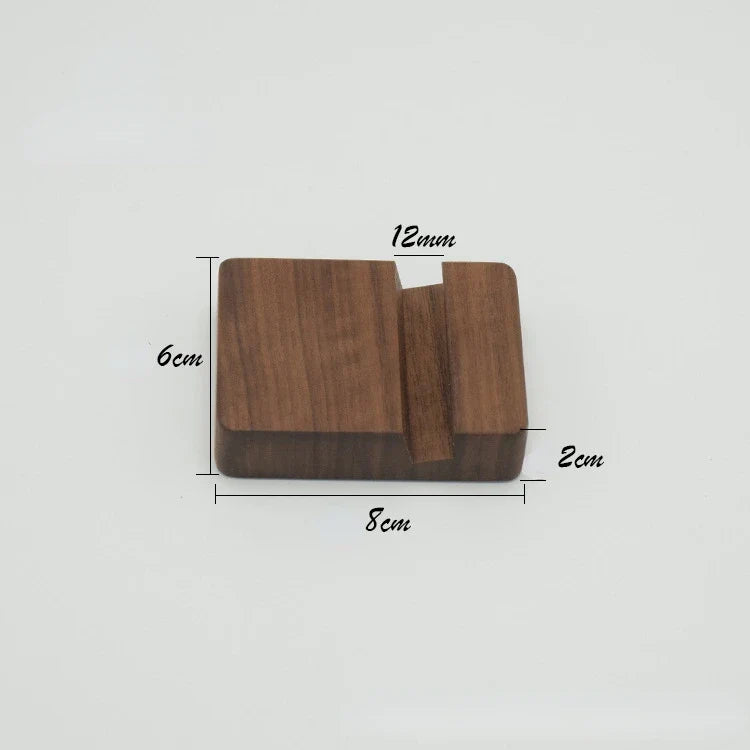 Universal Solid Wood Desk Stand Holder for Mobile Phones & Tablets - Home Accessories