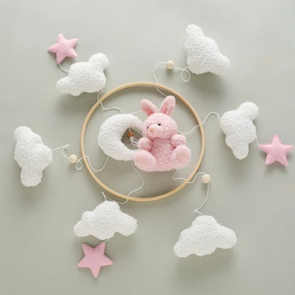 Baby Crib Mobile Wooden Nursery Newborn Sensory Toys