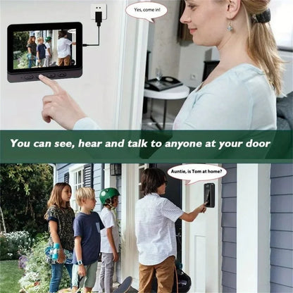 Wireless Video Doorbell Bundle Smart Security Kit With Night Vision 2.4G WiFi Cloud Storage Spring 2026