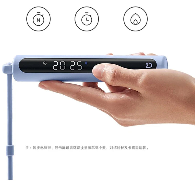 Smart Jump Rope Bluetooth 5.1 Fitness Rope Spring 2026 Home Workout Calorie Counting Weight Loss
