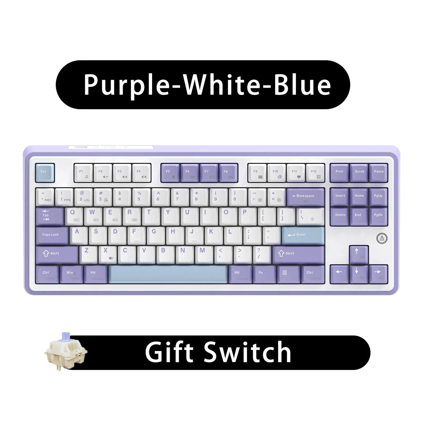Mechanical Keyboard 87 Key Tri Mode RGB Hot Swappable