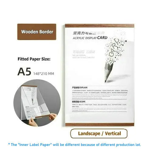 Acrylic Photo Frame Magnetic Floating Frame Minimalist Wall Decor Fall 2025 Easy Swap Adhesive Mount