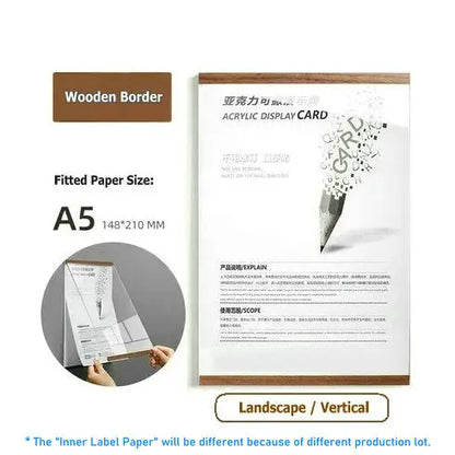 Acrylic Photo Frame Magnetic Floating Frame Minimalist Wall Decor Fall 2025 Easy Swap Adhesive Mount