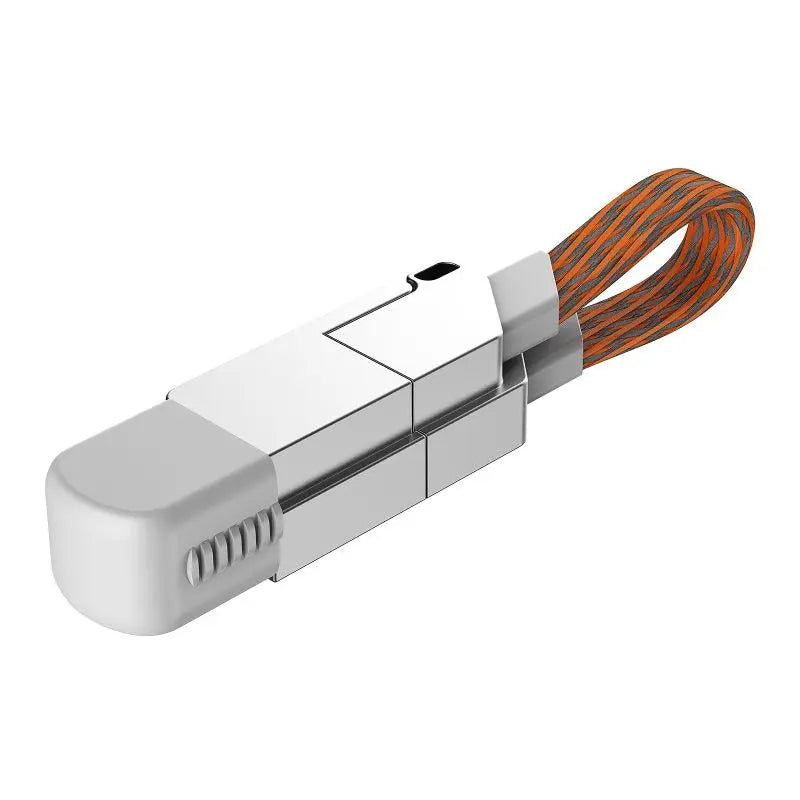 Magnetic Charging Cable Keychain – 60W USB-C PD & 18W QC Fast Charge, Multi-Connector, Spring 2026 Back to School