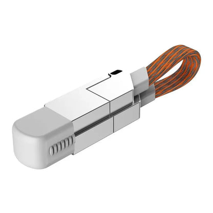 Magnetic Charging Cable Keychain – 60W USB-C PD & 18W QC Fast Charge, Multi-Connector, Spring 2026 Back to School