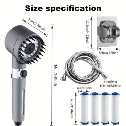 Shower Head With Filter Handheld Turbocharger – Multi Spray Modes, Built-In Filter On Off Switch, Fall 2026 Home Upgrade