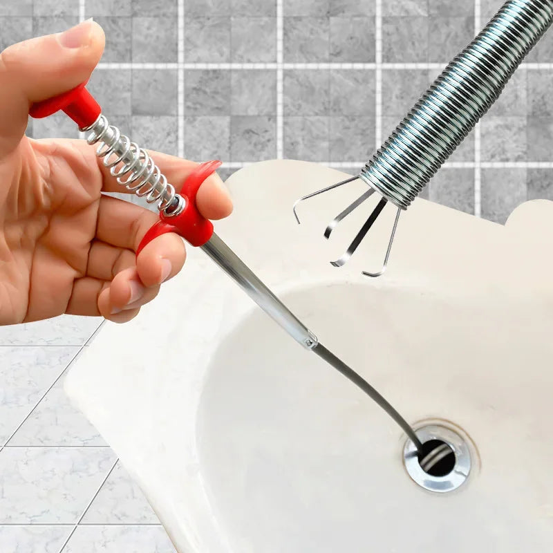 Drain Cleaner Tool Kitchen Sink Four Jaw Unblocker Fall 2026 Home Repair Quick Clog Removal