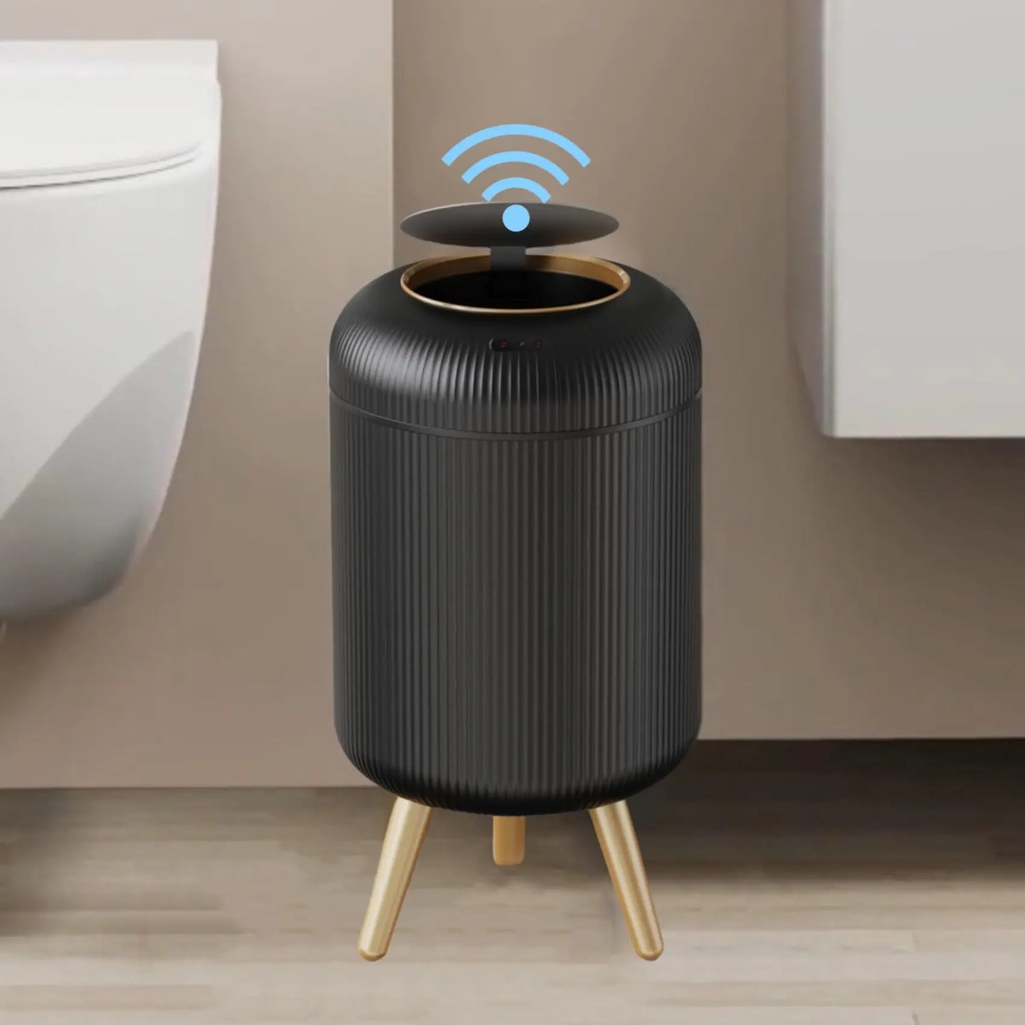 Automatic Trash Can Small Plastic Motion Sensor Bin - Smart Home Waste Container, Hands Free Hygiene 2025