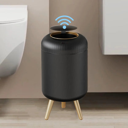 Automatic Trash Can Small Plastic Motion Sensor Bin - Smart Home Waste Container, Hands Free Hygiene 2025