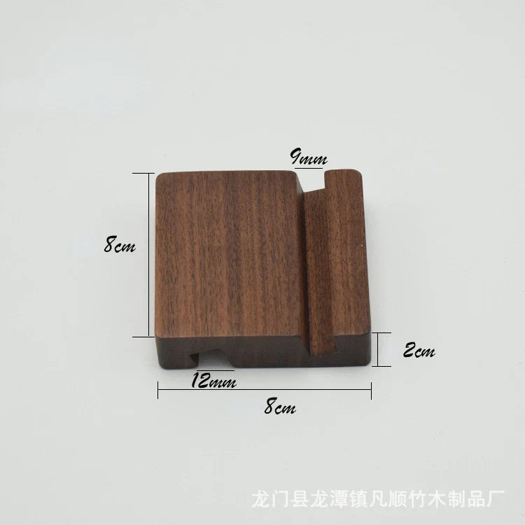 Universal Solid Wood Desk Stand Holder for Mobile Phones & Tablets - Home Accessories