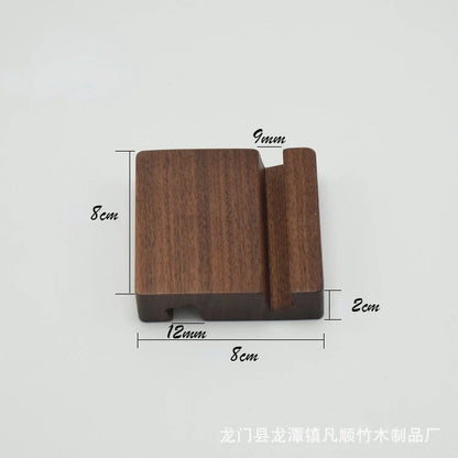 Universal Solid Wood Desk Stand Holder for Mobile Phones & Tablets - Home Accessories