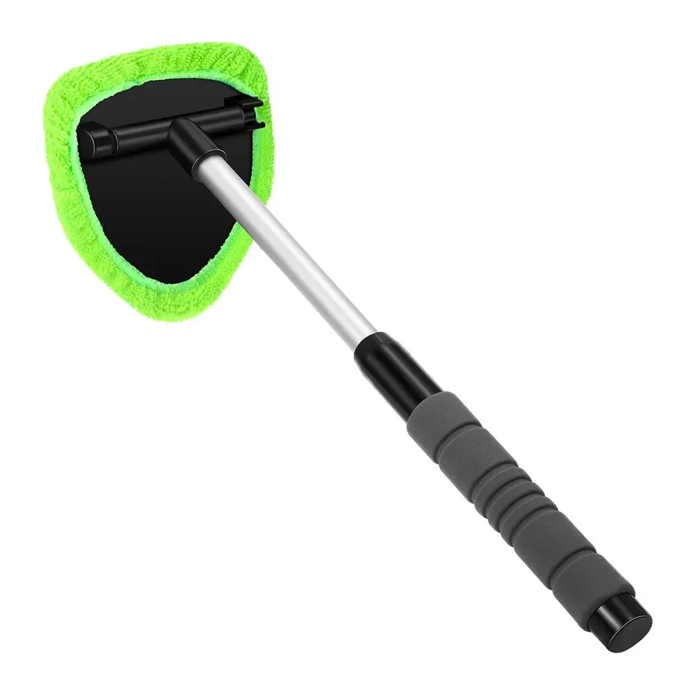 Car Window Cleaner Kit Glass Cleaning Tool Microfiber Telescopic Handle Spring 2026 Streak Free Glass