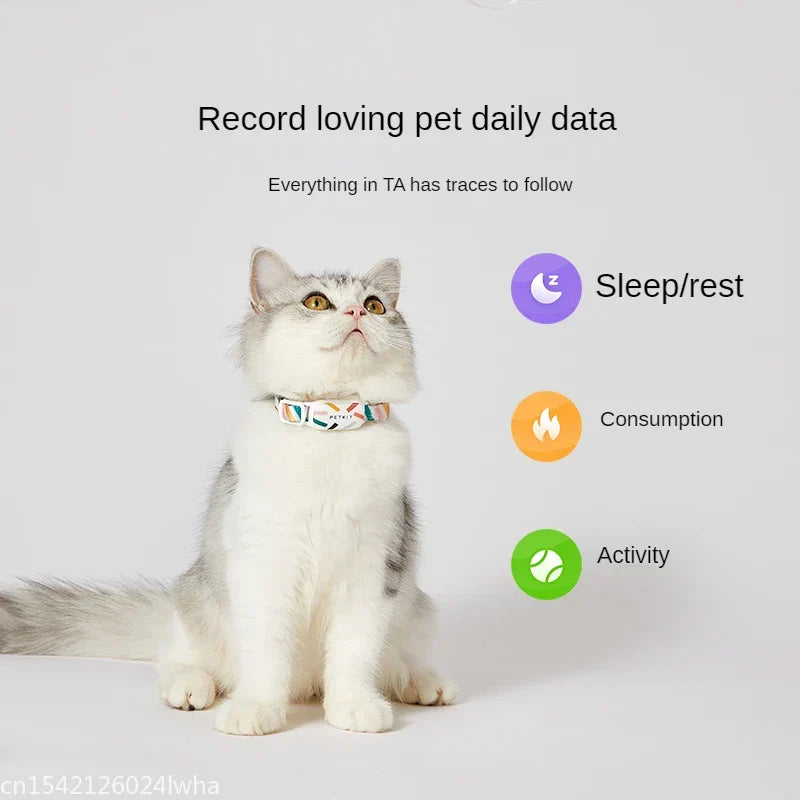Smart Pet Collar Adjustable Soft Nylon Personalized Dog Cat Collar App Enabled Fall 2025 Waterproof ID Tag