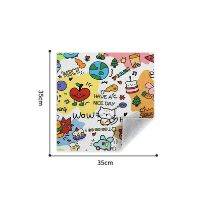 Magic Cloth Makeup Bag - Portable Camera Lens Wrapping Storage, Self-adhesive Organizing Bag