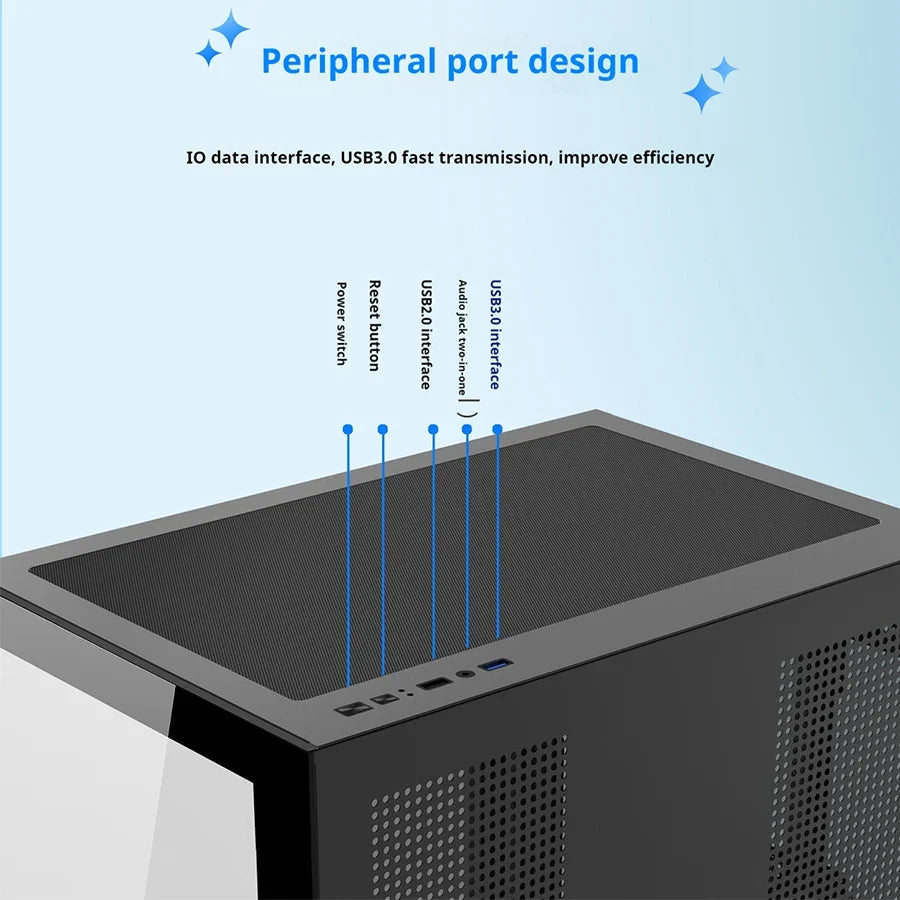 Gaming PC Case Dreamland Pro ATX Dual Glass 360mm Chassis