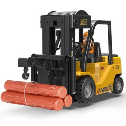 Remote Control Forklift Toy with Lights & Sounds 12-Channel 2.4GHz - RC Construction Vehicle for Ages 6+