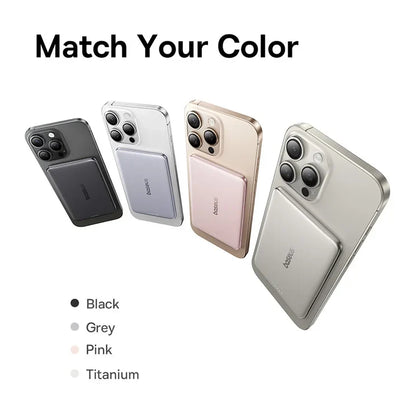 Ultra-Slim Magnetic Power Bank – Card-Sized 10000mAh PD 27W & 5000mAh PD 20W Wireless Charging 2026