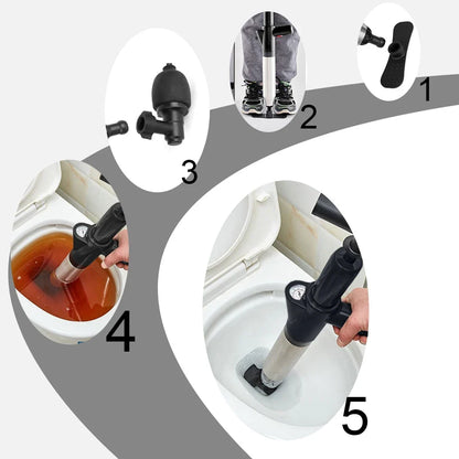 Toilet Plunger High Pressure Drain Unblocker Hydro Blast Style Eco Friendly Home Repair Fall 2026