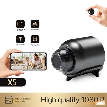 Mini 1080P WiFi HD Security Camera with Night Vision & Motion Detection (Wired Power)