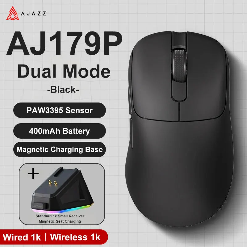 Gaming Mouse Magnetic Charging Ergonomic Lightweight Wireless