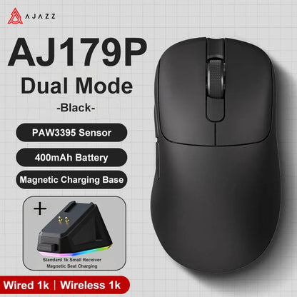 Gaming Mouse Magnetic Charging Ergonomic Lightweight Wireless