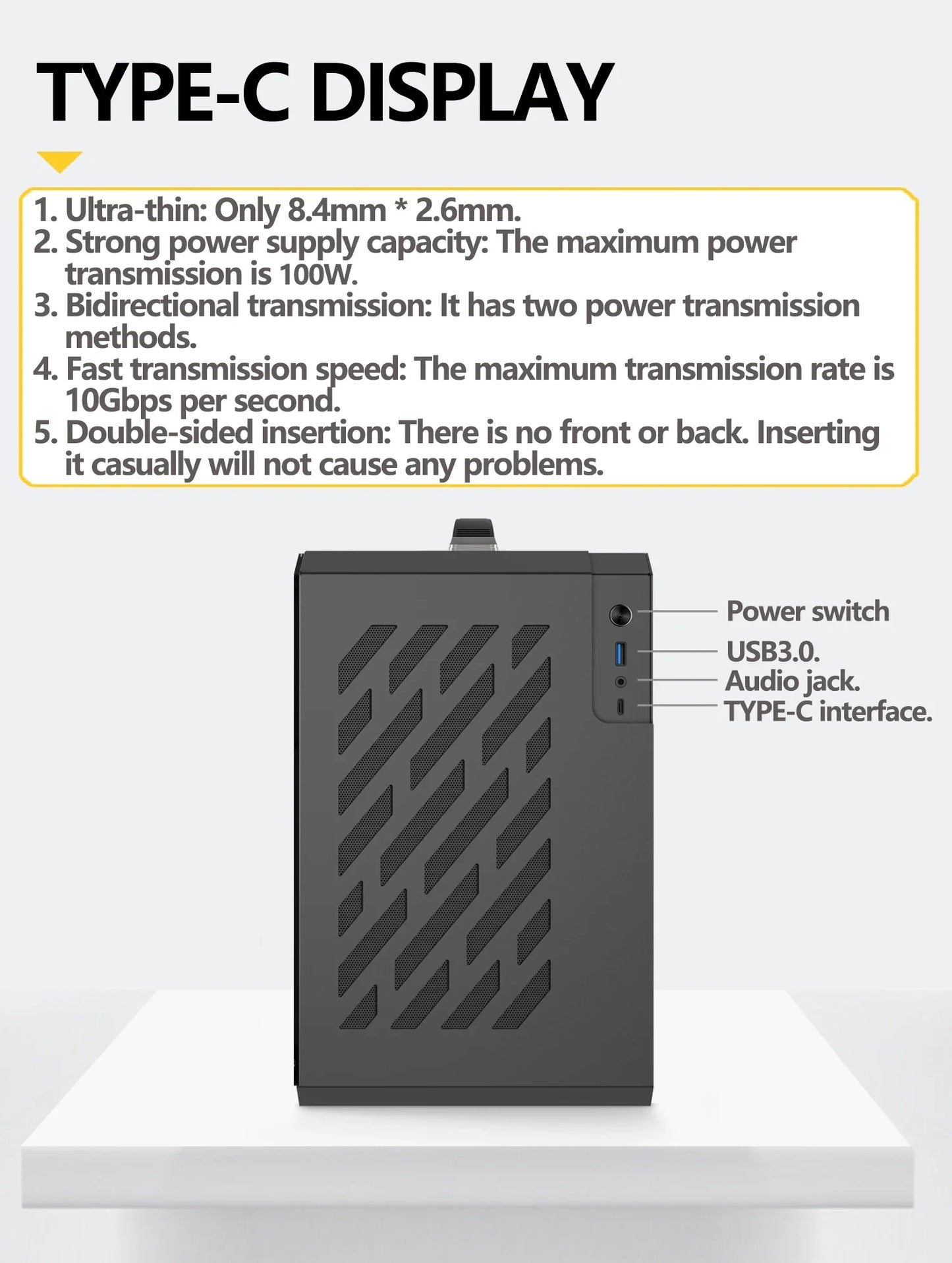 Mini ITX Case Glass Side 240mm Watercooling Portable