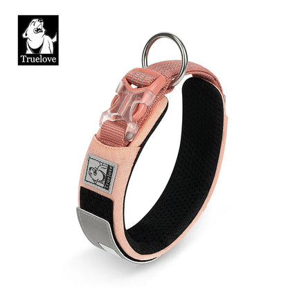 Dog Collar Reflective Personalized Padded Collar Large Dogs Night Walk Fall 2025 Breathable Quick Release Safety
