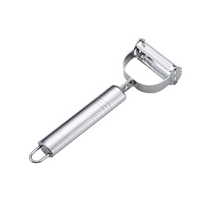 Multifunctional Stainless Steel Kitchen Peeler - Durable Vegetable and Fruit Slicer for Easy Household Use