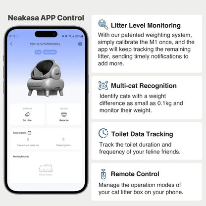 Smart Cat Litter Box App Controlled Automatic Self Cleaning Fall 2025 TikTok Viral Low Noise Odor Reduction