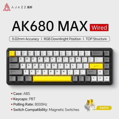 Mechanical Keyboard Sixty Mini Wireless ARGB Magnetic Hall