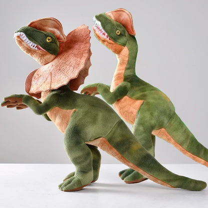 Dilophosaurus Plush Toy Double Crest Soft Dino Collectible