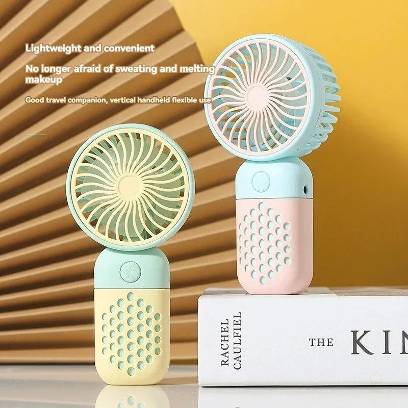 New Handheld Charging Fan - Cute Mini USB Pocket Fan for Students