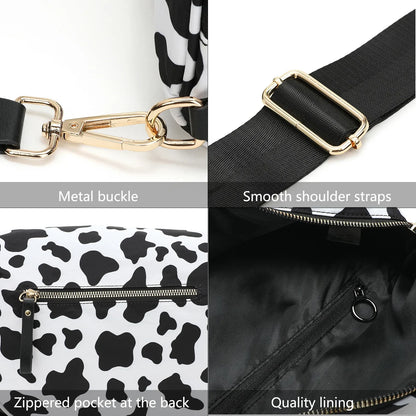 Casual women's checkered fanny pack – large capacity bum bag, adjustable crossbody mommy travel bag