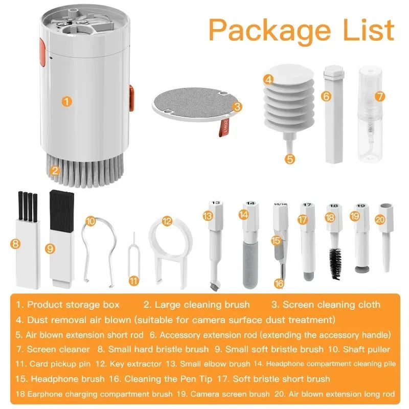 Digital Cleaning Kit with Accessories for Phone, Camera & Laptop