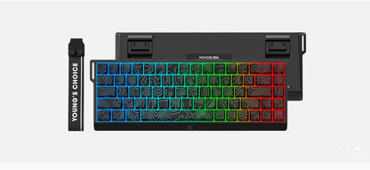 Hall Effect 68 Key Magnetic Gaming Keyboard Topographic RGB