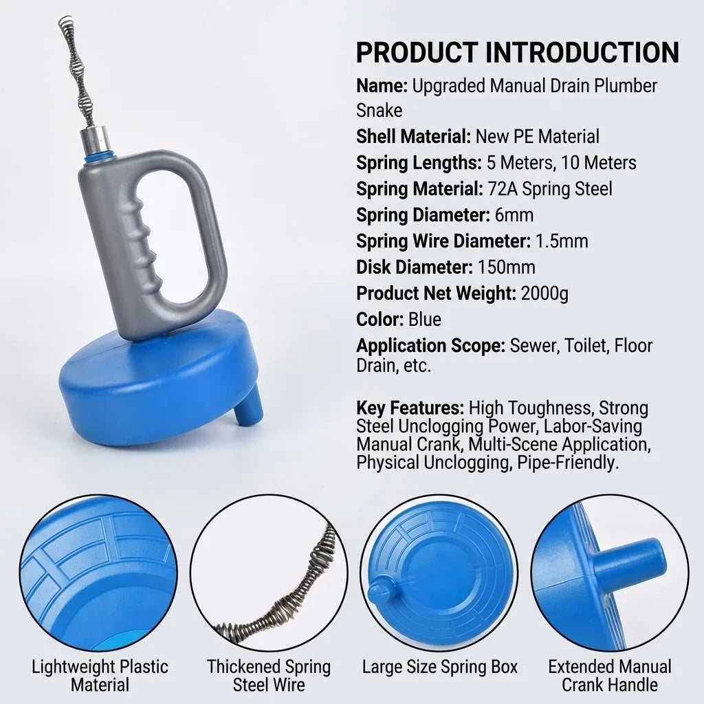 Drain Unblocker Extendable Handheld Drain Cleaner – Quick Clog Removal For Bathroom And Kitchen, Spring Cleaning 2026